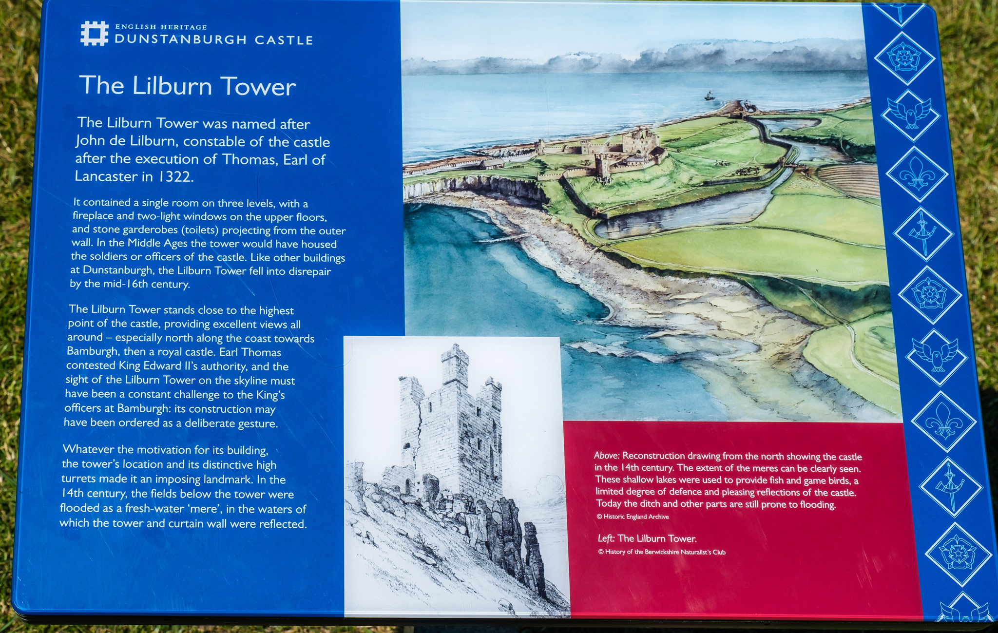 Lilburn tower, Dunstanburgh